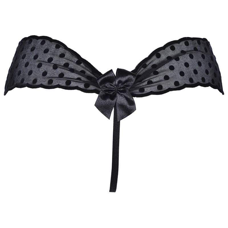 Axami Seductive Dots Sheer String Thong Panty - Image 4