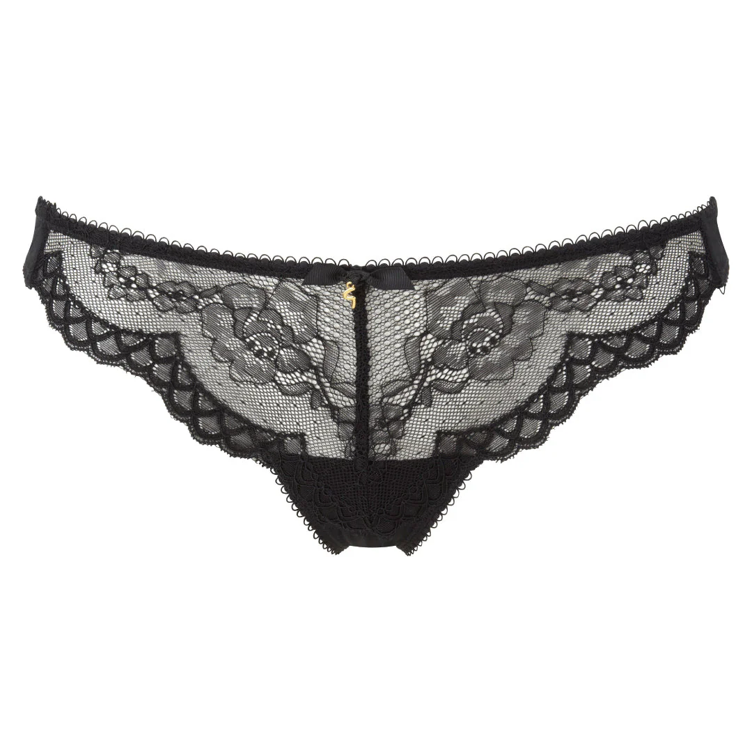 Gossard Superboost Lace Black Sheer Thong Panty - Image 3
