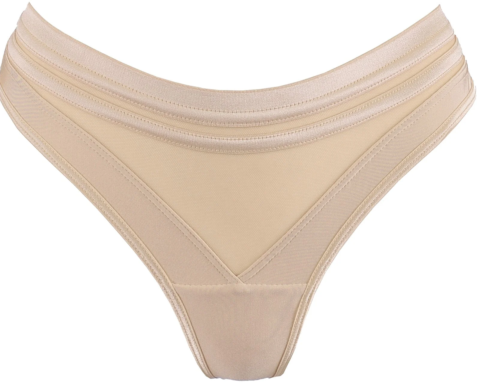 Axami Linea Nude Soft Brazilian Thong Panty - Image 3