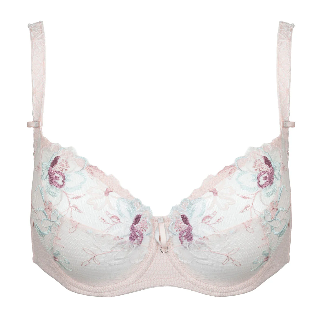 Soft Embroidered Three-Part Cup Bra Bisquit - Image 6
