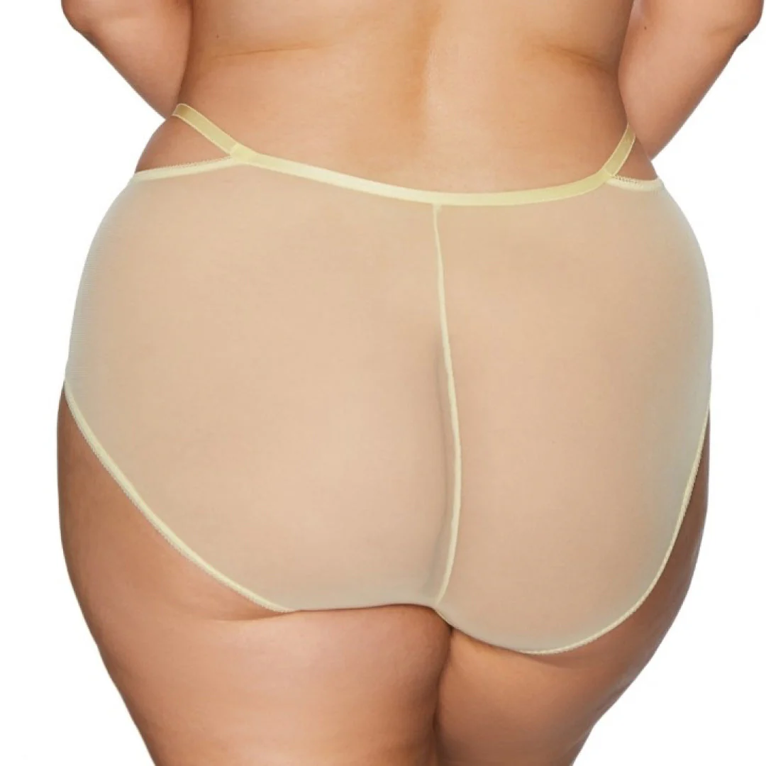 Kinga Forget Me Not Soft High Waist Tulle Brief Panty - Image 2