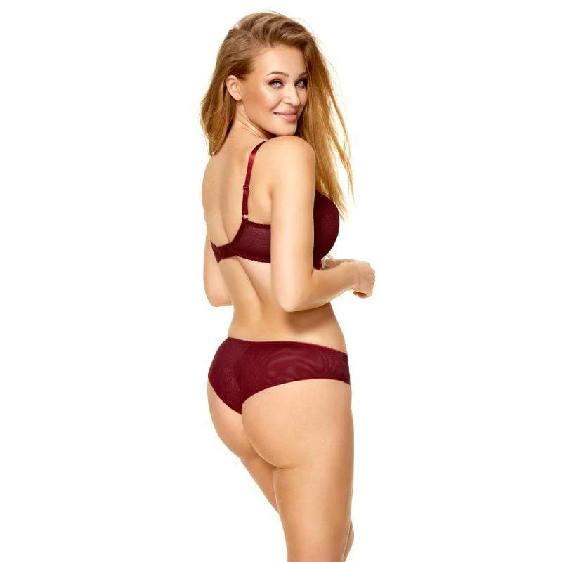 Kinga Cherry Brazilian Panty Double Tulle - Image 4
