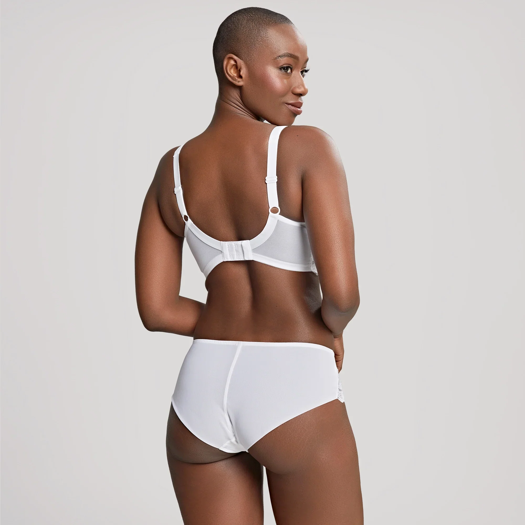 Panache Ana Brief Soft Lace Panty White - Image 4