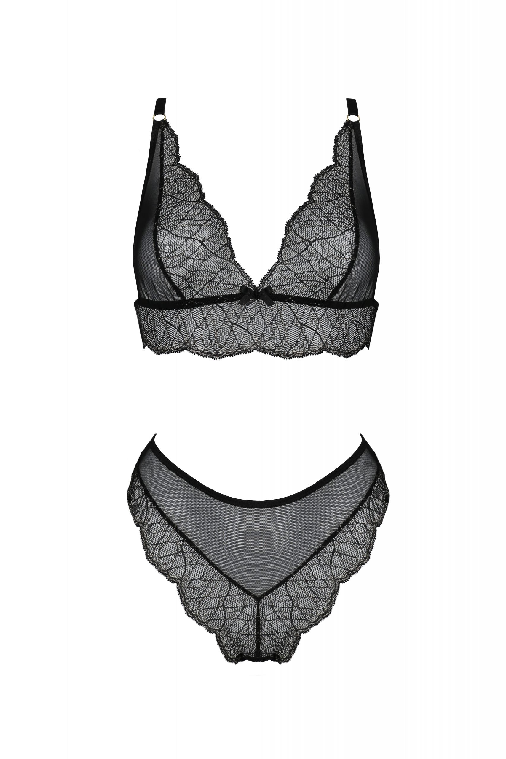 Soft Sheer Lace Top & Bikini Set Passion Amberly - Image 3