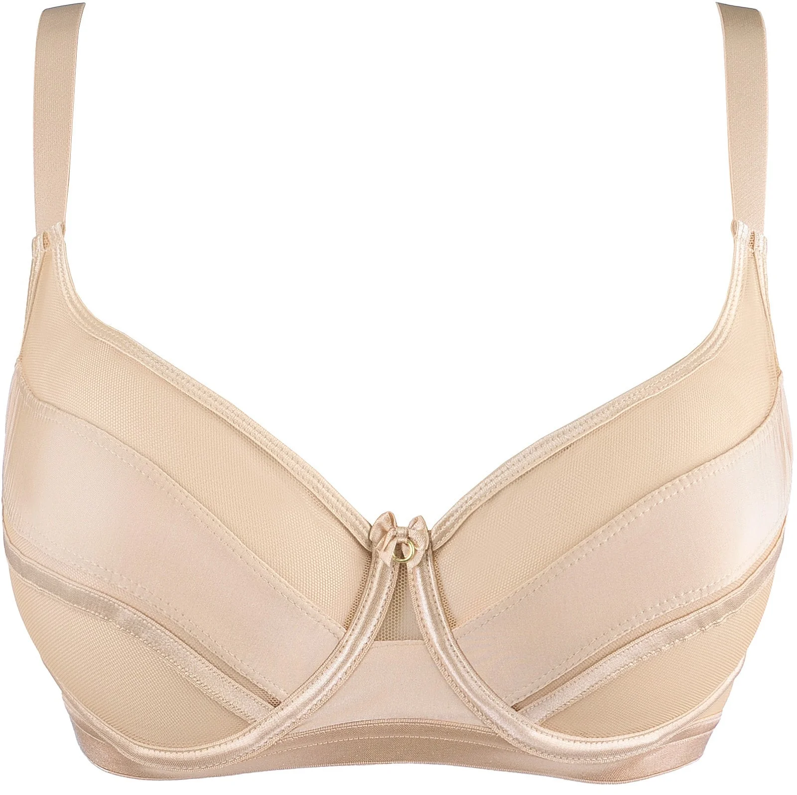 Axami Linea Nude Soft Sheer Mesh Balconette Bra - Image 3