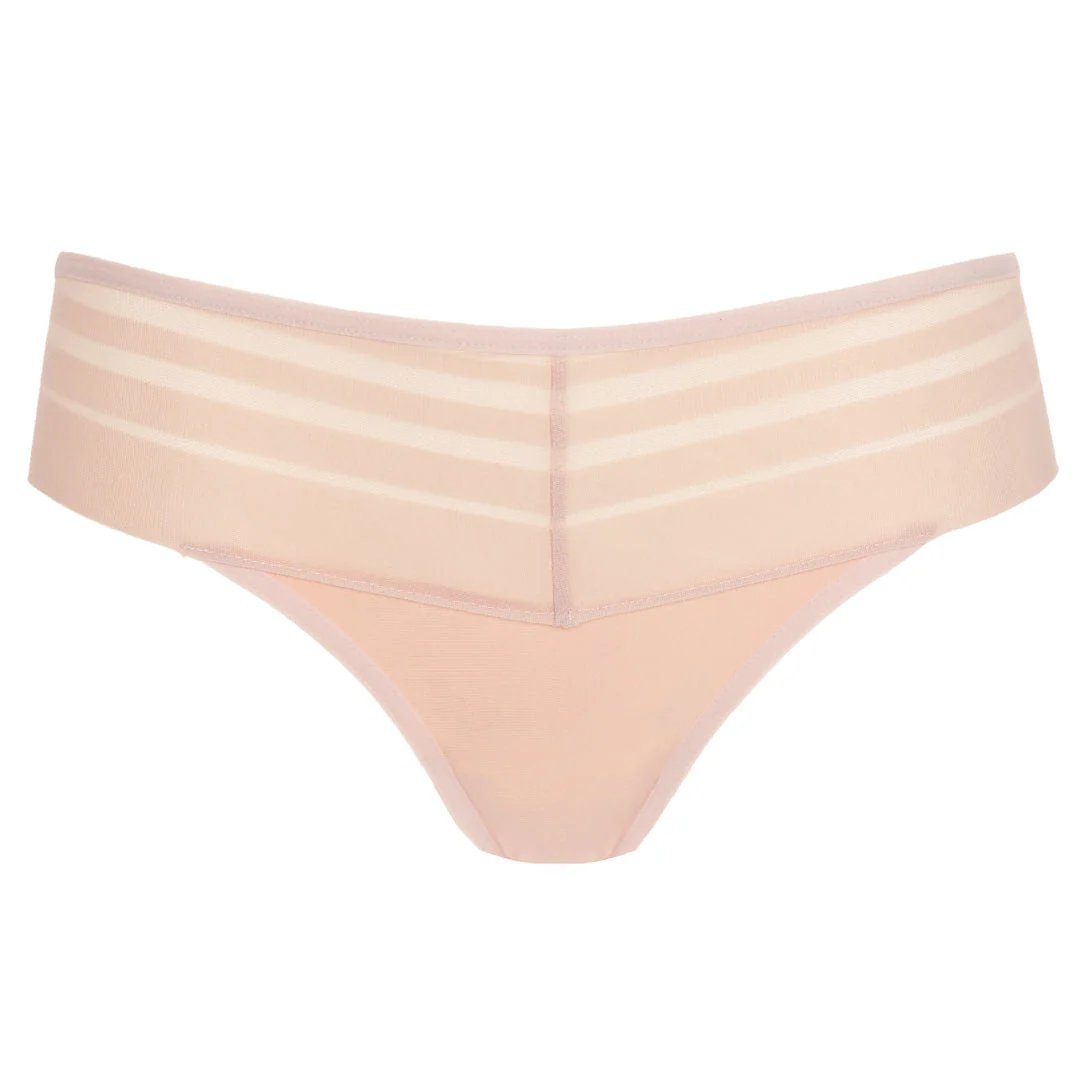 Gorteks Luna Blush Sheer Striped Thong Panty - Image 5