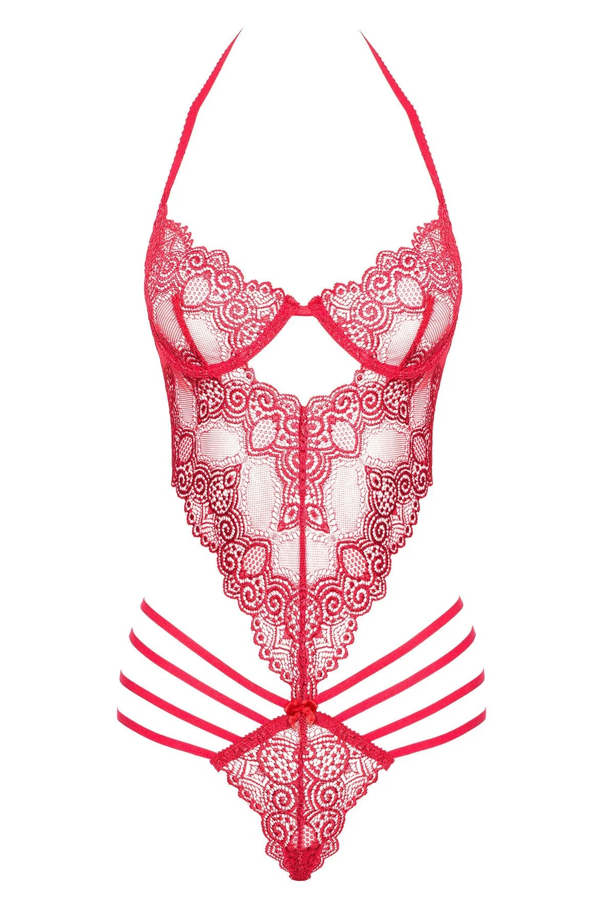 Beauty Night Denver Strappy Lace Teddy - Image 3
