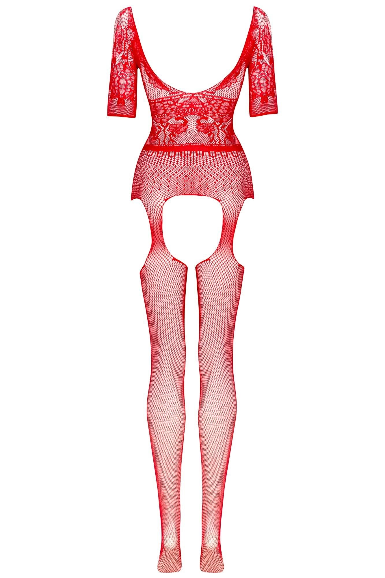 Beauty Night Courtney Red Super Sexy Fishnet Bodystocking - Image 3