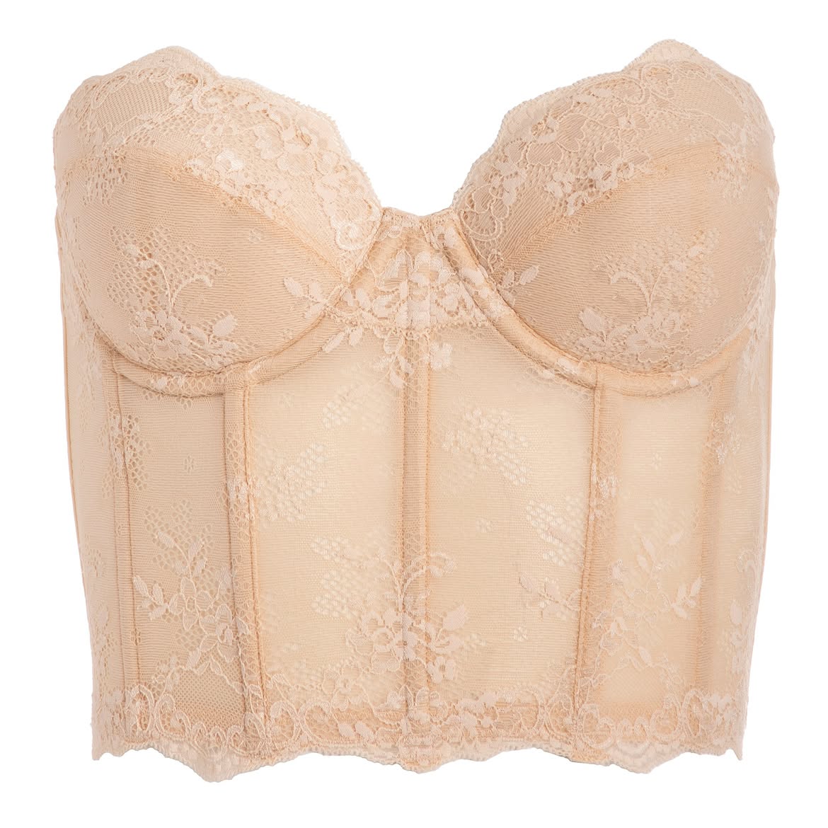 Dominique Taylor Latte Backless Strapless Lace Bra - Image 6