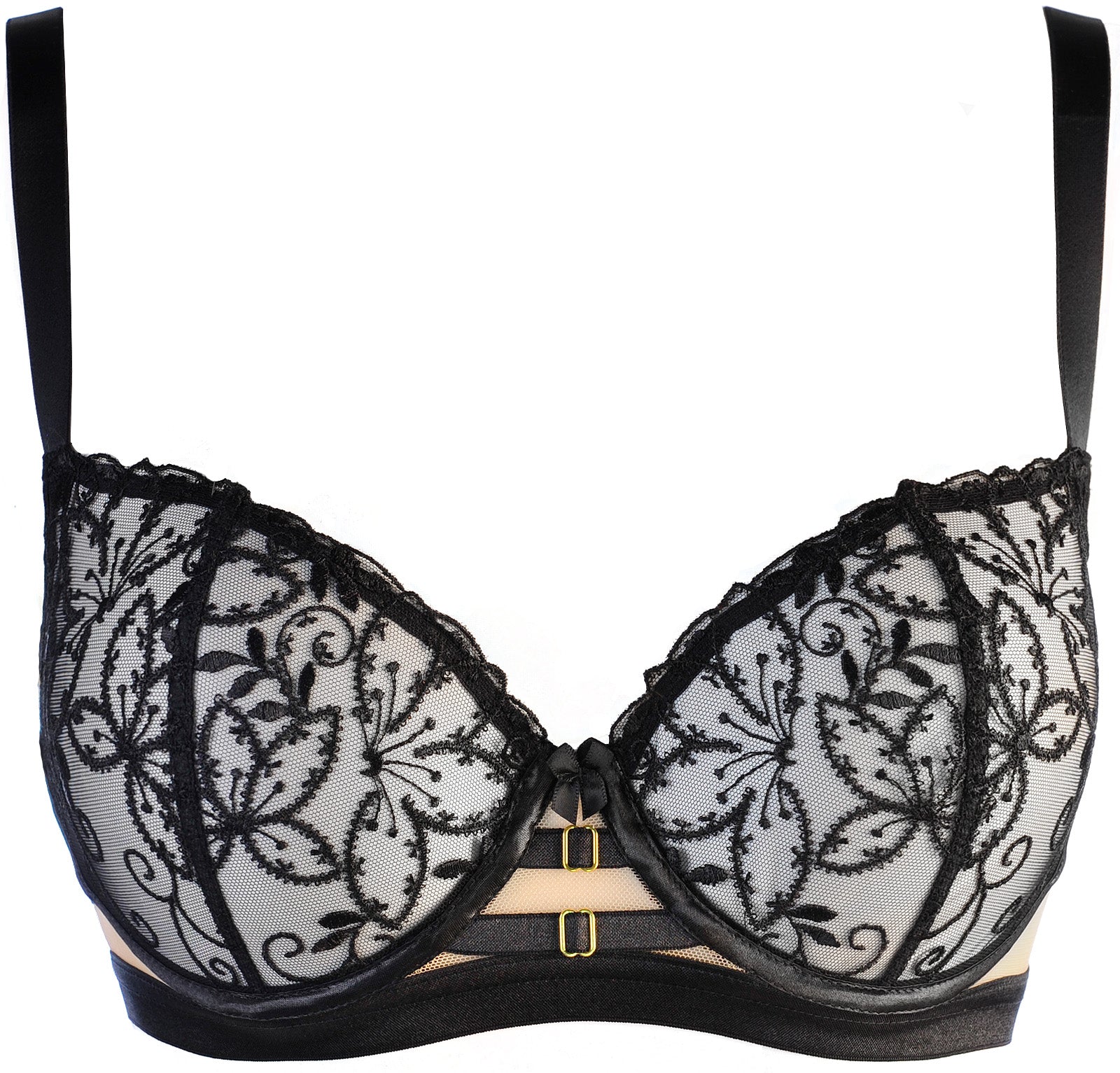 Axami Angel Black Ultra Sheer Balconette Bra - Image 5