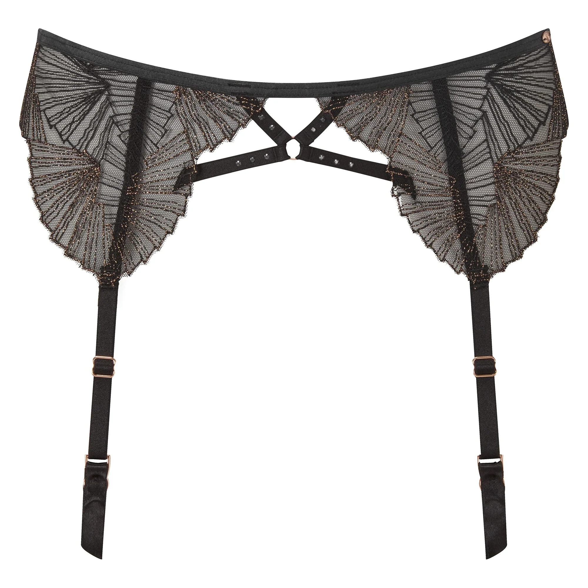 Gossard VIP Captivate Sheer Mesh Garter Belt - Image 3